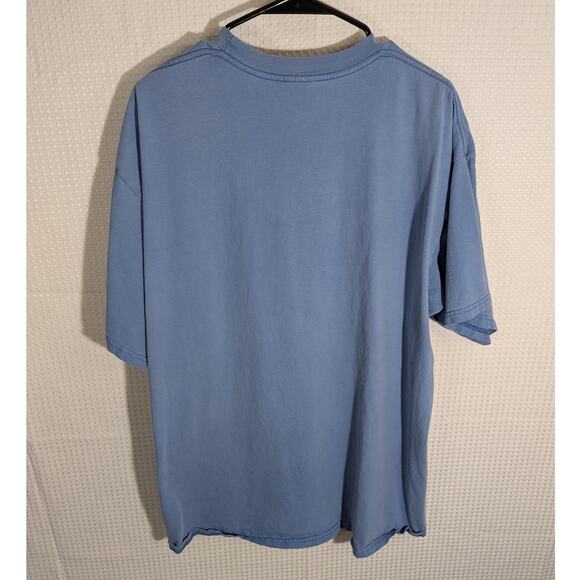 Nike XL Blue T-Shirt Mens Vintage Made in Mexico Big Logo Swoosh 90s Y2K Style - Picture 5 of 5